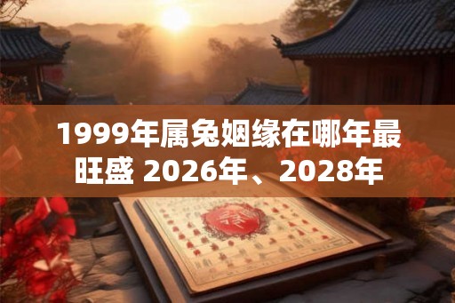 1999年属兔姻缘在哪年最旺盛 2026年、2028年 1999年属兔姻缘在哪年最旺盛 2026年、2028年