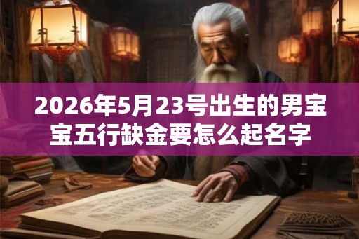 2026年5月23号出生的男宝宝五行缺金要怎么起名字
