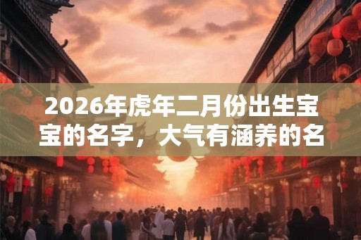 2026年虎年二月份出生宝宝的名字,大气有涵养的名字 2026年虎年二月份出生宝宝的名字,大气有涵养的名字