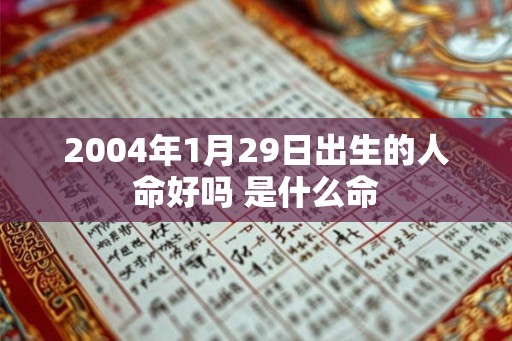 2004年1月29日出生的人命好吗 是什么命