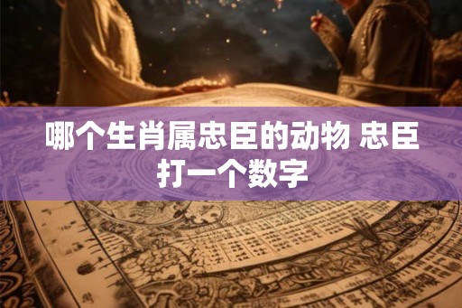 哪个生肖属忠臣的动物 忠臣打一个数字