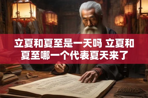 立夏和夏至是一天吗 立夏和夏至哪一个代表夏天来了 立夏和夏至是一天吗 立夏和夏至哪一个代表夏天来了