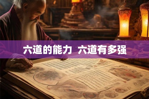 六道的能力  六道有多强