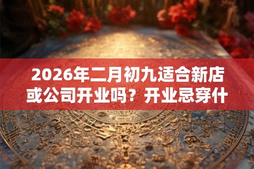 2026年二月初九适合新店或公司开业吗？开业忌穿什么颜色的衣服？