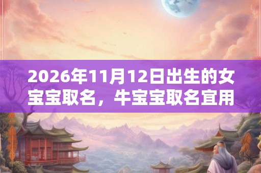 2026年11月12日出生的女宝宝取名,牛宝宝取名宜用字 2026年11月12日出生的女宝宝取名,牛宝宝取名宜用字