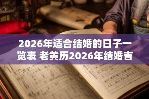 2026年适合结婚的日子一览表 老黄历2026年结婚吉日查询