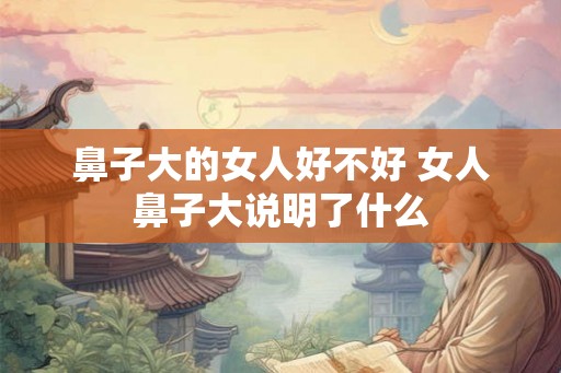 鼻子大的女人好不好 女人鼻子大说明了什么