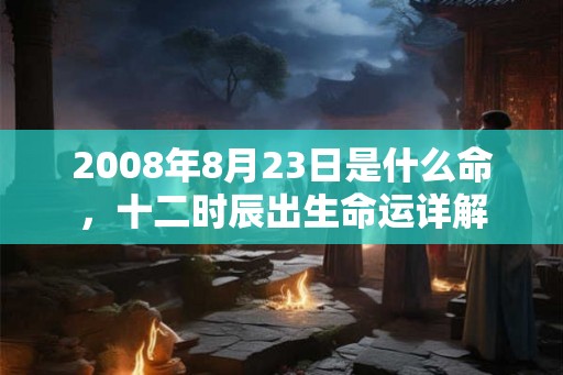 2008年8月23日是什么命,十二时辰出生命运详解 2008年8月23日是什么命,十二时辰出生命运详解