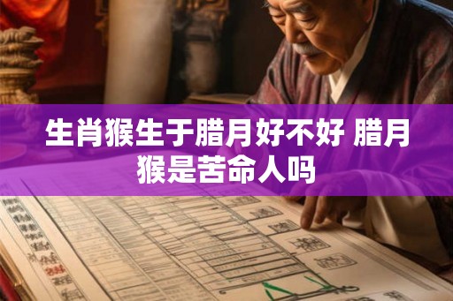 生肖猴生于腊月好不好 腊月猴是苦命人吗
