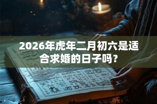 2026年虎年二月初六是适合求婚的日子吗？