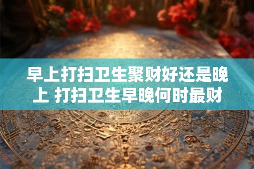 早上打扫卫生聚财好还是晚上 打扫卫生早晚何时最财运