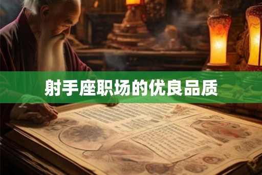 射手座职场的优良品质