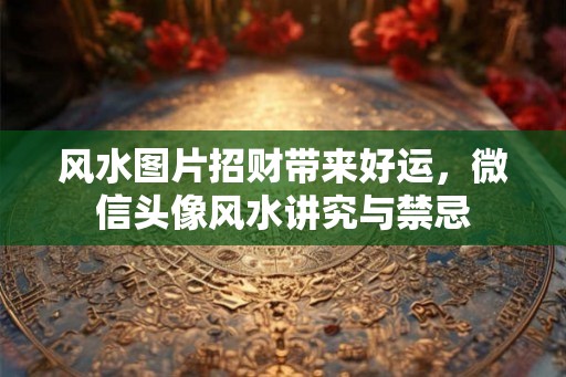风水图片招财带来好运，微信头像风水讲究与禁忌