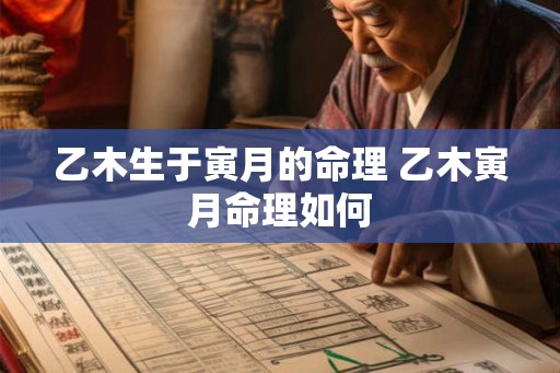 乙木生于寅月的命理 乙木寅月命理如何