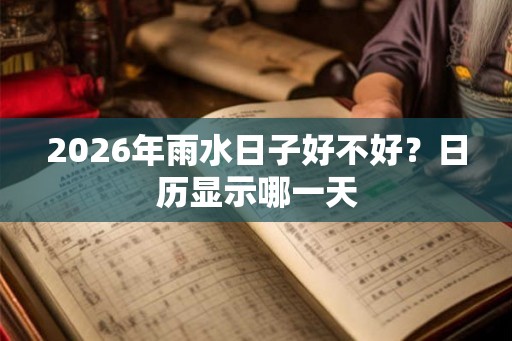 2026年雨水日子好不好？日历显示哪一天