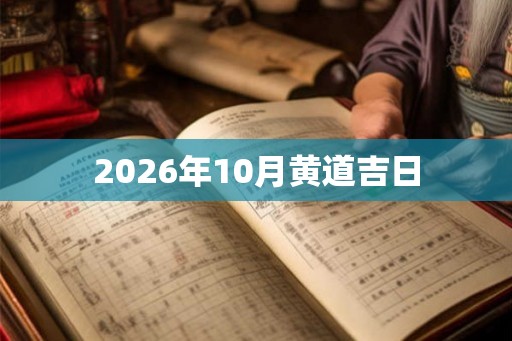 2026年10月黄道吉日 2026年10月黄道吉日
