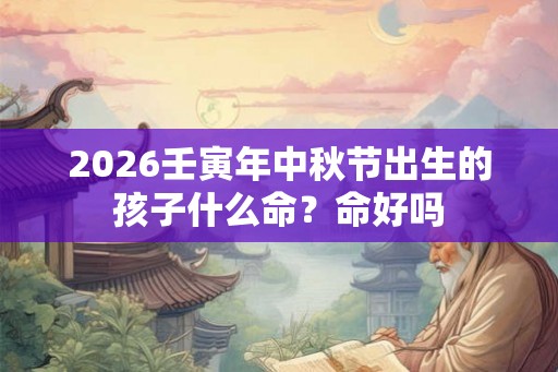 2026壬寅年中秋节出生的孩子什么命？命好吗