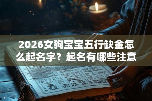2026女狗宝宝五行缺金怎么起名字？起名有哪些注意事项？