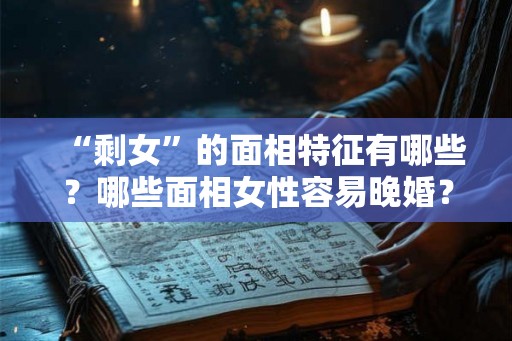 “剩女”的面相特征有哪些？哪些面相女性容易晚婚？