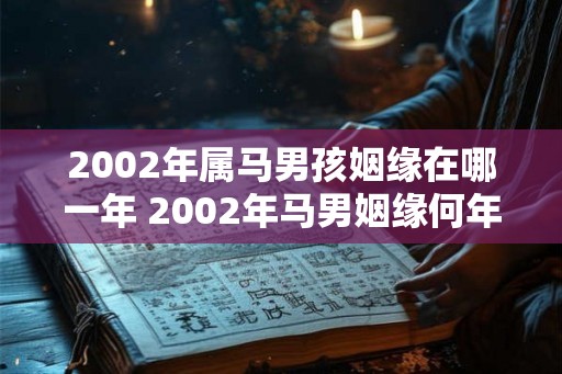 2002年属马男孩姻缘在哪一年 2002年马男姻缘何年 2002年属马男孩姻缘在哪一年 2002年马男姻缘何年