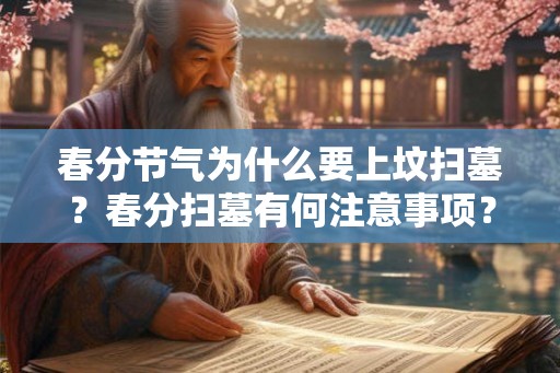 春分节气为什么要上坟扫墓？春分扫墓有何注意事项？