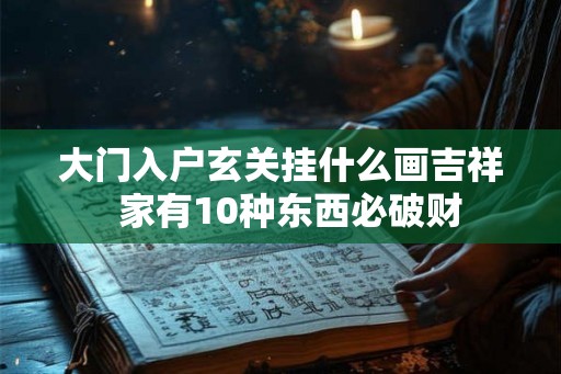 大门入户玄关挂什么画吉祥  家有10种东西必破财