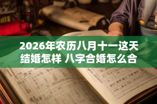 2026年农历八月十一这天结婚怎样 八字合婚怎么合