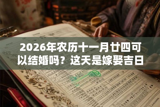 2026年农历十一月廿四可以结婚吗？这天是嫁娶吉日不？