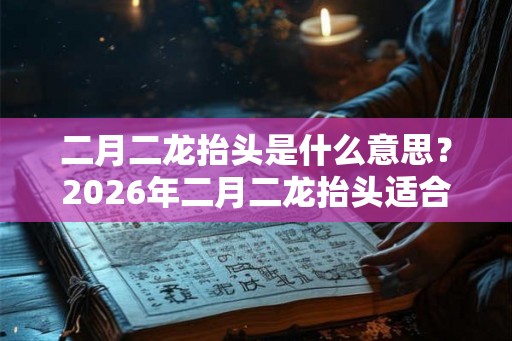 二月二龙抬头是什么意思?2026年二月二龙抬头适合装修吗? 二月二龙抬头是什么意思?2026年二月二龙抬头适合装修吗?