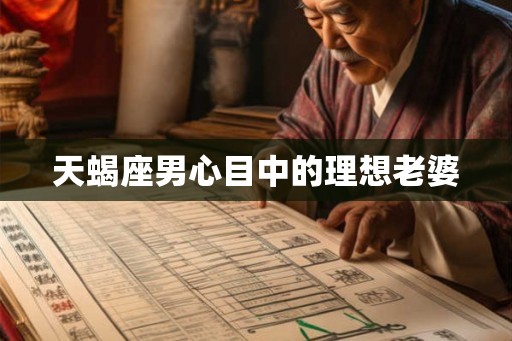天蝎座男心目中的理想老婆