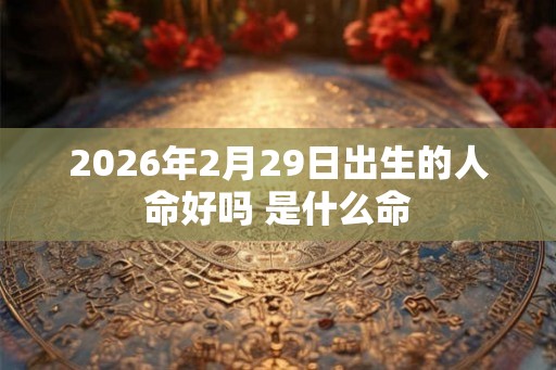 2026年2月29日出生的人命好吗 是什么命 2026年2月29日出生的人命好吗 是什么命