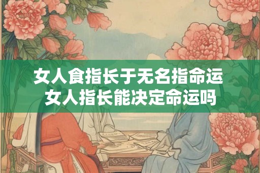 女人食指长于无名指命运 女人指长能决定命运吗