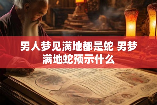 男人梦见满地都是蛇 男梦满地蛇预示什么