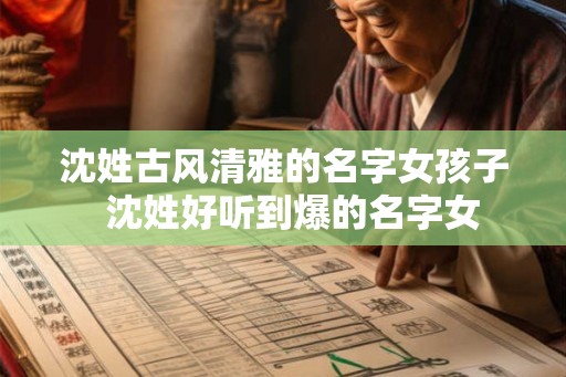 沈姓古风清雅的名字女孩子  沈姓好听到爆的名字女
