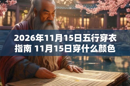 2026年11月15日五行穿衣指南 11月15日穿什么颜色的衣服