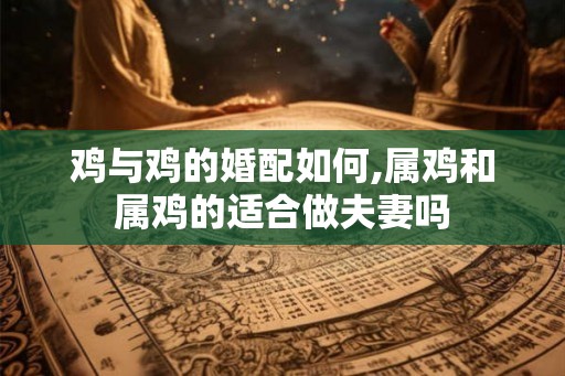 鸡与鸡的婚配如何,属鸡和属鸡的适合做夫妻吗