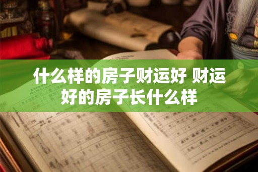 什么样的房子财运好 财运好的房子长什么样