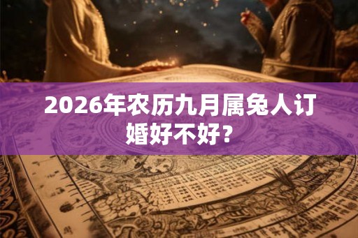 2026年农历九月属兔人订婚好不好？