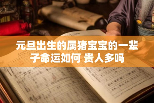 元旦出生的属猪宝宝的一辈子命运如何 贵人多吗