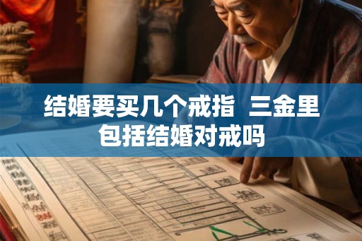 结婚要买几个戒指  三金里包括结婚对戒吗