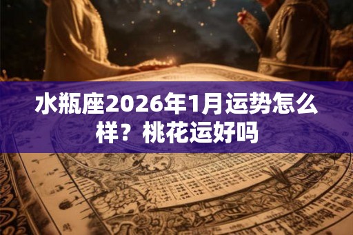 水瓶座2026年1月运势怎么样？桃花运好吗