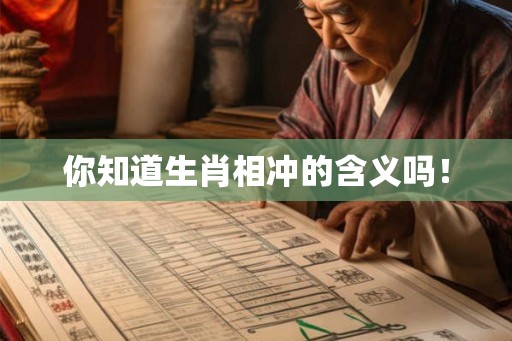 你知道生肖相冲的含义吗！