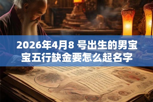 2026年4月8 号出生的男宝宝五行缺金要怎么起名字