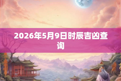 2026年5月9日时辰吉凶查询