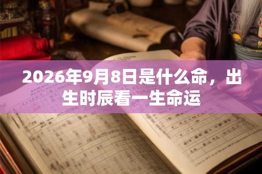 2026年9月8日是什么命,出生时辰看一生命运 2026年9月8日是什么命,出生时辰看一生命运