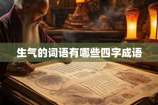 生气的词语有哪些四字成语 生气的词语有哪些四字成语