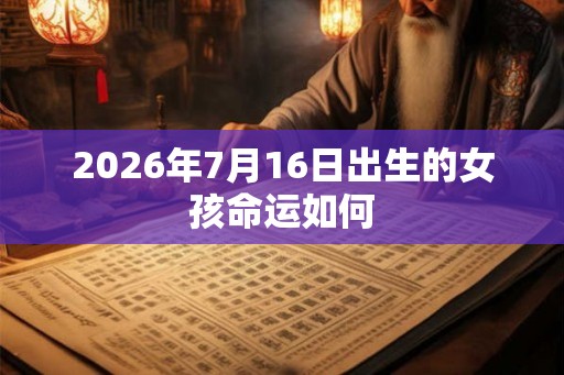 2026年7月16日出生的女孩命运如何