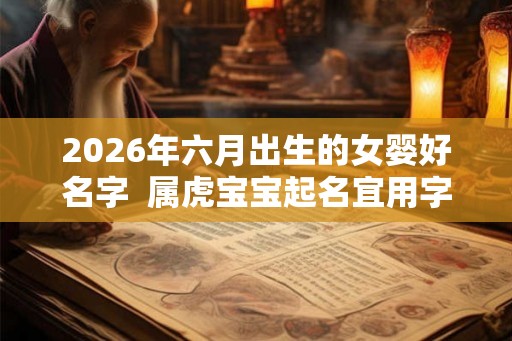 2026年六月出生的女婴好名字  属虎宝宝起名宜用字