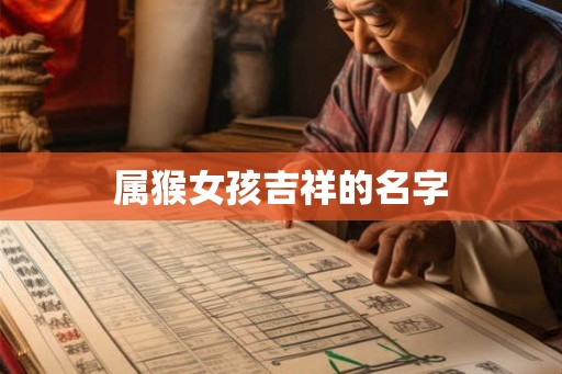 属猴女孩吉祥的名字