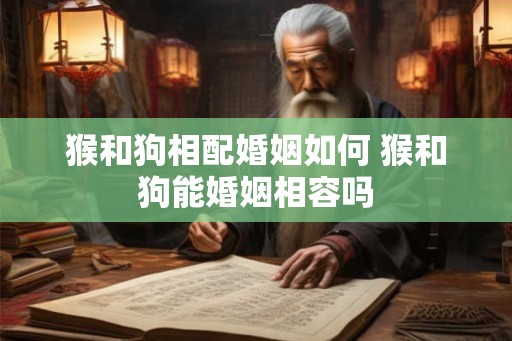 猴和狗相配婚姻如何 猴和狗能婚姻相容吗